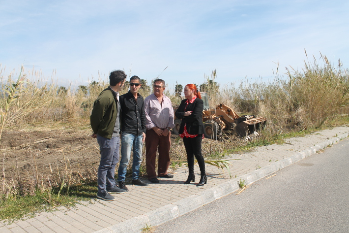 Las obras del parque paralelo al vial central de Salobrea comienzan con casi un milln de euros de inversin